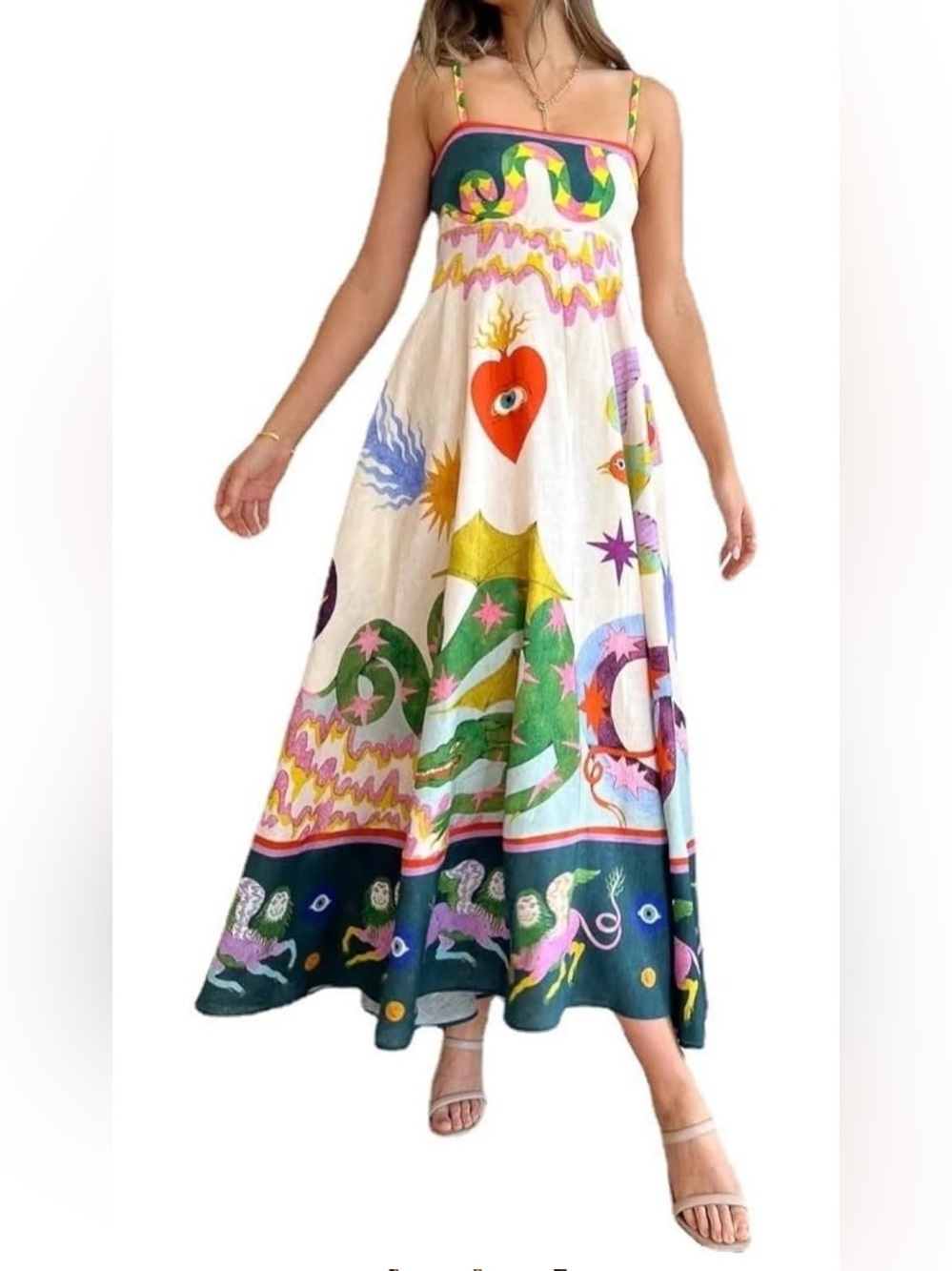 ALÉMAIS inspired Seeker Sundress in Multi.